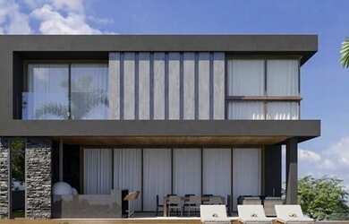 Imagem: A casa em condomínio possui 4 Dormitórios, 5 Banheiros, 4