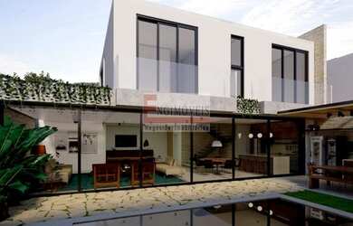 Imagem: A casa em condomínio possui 5 Dormitórios, 5 Banheiros, 3