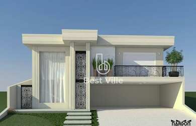 Imagem: A casa em condomínio possui 4 Dormitórios, 4 Banheiros, 4