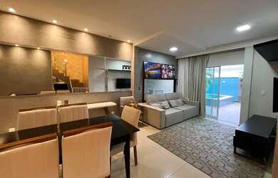 Imagem: A casa em condomínio possui 3 Dormitórios, 5 Banheiros, 2