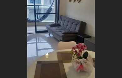 Imagem: O apartamento possui 1 Dormitório, 1 Banheiro, 2 Vagas na garagem