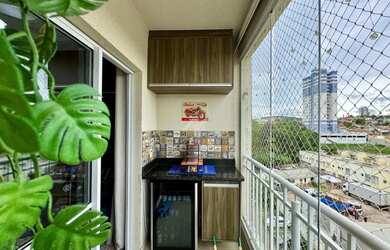 Imagem: O apartamento possui 2 Dormitórios, 1 Banheiro, 1 Vaga na garagem