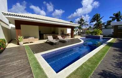 Imagem: A casa em condomínio possui 4 Dormitórios, 3 Banheiros, 4