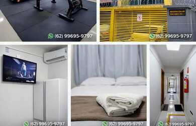 Imagem: O studio possui 1 Dormitório, 1 Banheiro, 1 Vaga na garagem