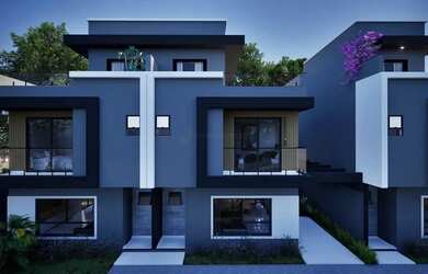 Imagem: A casa possui 4 Dormitórios, 5 Banheiros, 3 Vagas na garagem