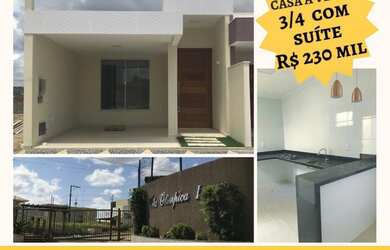 Imagem: A casa em condomínio possui 3 Dormitórios e 1 Vaga na garagem