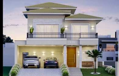 Imagem: A casa possui 3 Dormitórios, 2 Banheiros, 2 Vagas na garagem