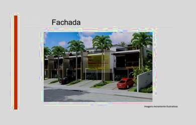 Imagem: A casa em condomínio possui 4 Dormitórios, 4 Banheiros, 2