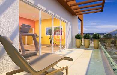 Imagem: O apartamento possui 2 Dormitórios, 2 Banheiros, 2 Vagas na