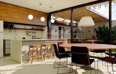 Imagem: A casa em condomínio possui 5 Dormitórios, 5 Banheiros, 3