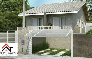 Imagem: A casa possui 2 Dormitórios, 2 Banheiros, 2 Vagas na garagem