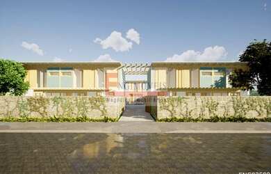 Imagem: A casa em condomínio possui 4 Dormitórios, 5 Banheiros, 168m²