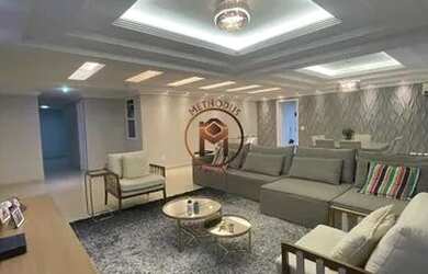 Imagem: O apartamento na cobertura possui 4 Dormitórios, 5 Banheiros