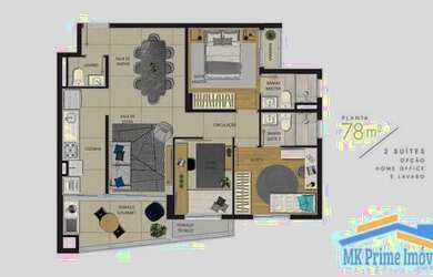 Imagem 5: Oportunidade de Repasse no Art Bela Vista 78m³ sendo 3 Dormitórios,2...