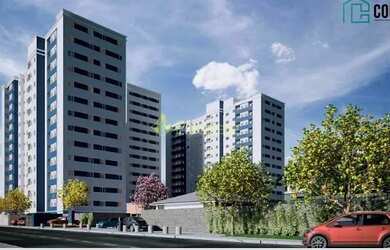 Imagem: O apartamento possui 2 Dormitórios, 1 Banheiro, 1 Vaga na garagem