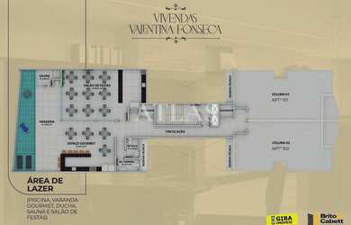 Imagem 5: Apartamentos 2 quartos (SUÍTE), 70m2, Vivendas do Lago,Jd Belvedere -- Volta Redonda/RJ