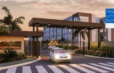 Imagem: O apartamento possui 2 Dormitórios, 1 Banheiro, 1 Vaga na garagem