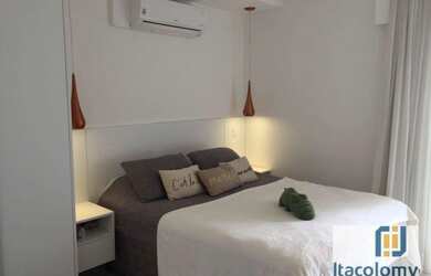 Imagem: O apartamento possui 1 Dormitório, 2 Banheiros, 1 Vaga na garagem