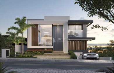 Imagem: A casa em condomínio possui 4 Dormitórios, 4 Banheiros, 5