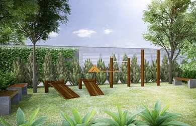 Imagem: O apartamento possui 2 Dormitórios, 1 Banheiro, 1 Vaga na garagem