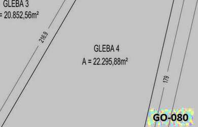 Imagem 4: Área 22.295m² Rodovia GO-080 e Rodovia GO-466 Distrito Vila Rica - Goiânia