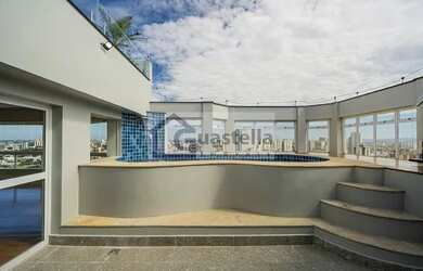 Imagem: O apartamento na cobertura possui 3 Dormitórios, 5 Banheiros