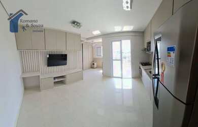 Imagem: O apartamento possui 1 Dormitório, 1 Banheiro, 1 Vaga na garagem