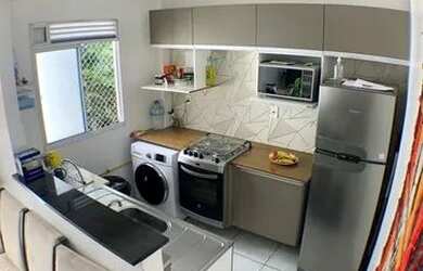 Imagem: O apartamento possui 2 Dormitórios, 1 Banheiro, 1 Vaga na garagem