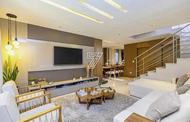 Imagem: A casa em condomínio possui 3 Dormitórios, 5 Banheiros, 2