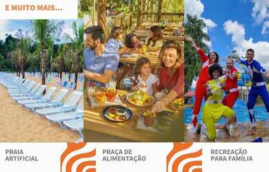 Imagem 7: COTA AMÉRICA RESORT. Piscina, Churrasqueira, Imóvel mobiliadoeAr-condicionado