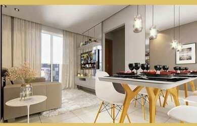 Imagem: O apartamento possui 2 Dormitórios, 1 Banheiro, 1 Vaga na garagem