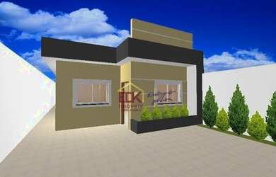 Imagem: A casa possui 3 Dormitórios, 2 Banheiros, 3 Vagas na garagem