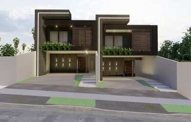 Imagem: A casa possui 3 Dormitórios, 4 Banheiros, 4 Vagas na garagem