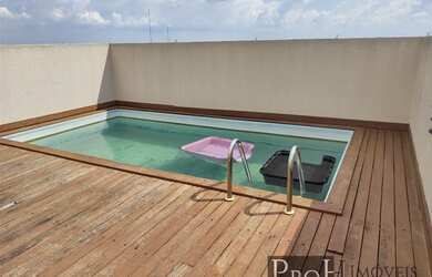 Imagem: O apartamento na cobertura possui 4 Dormitórios, 5 Banheiros