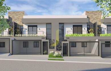 Imagem: A casa possui 3 Dormitórios, 2 Banheiros, 2 Vagas na garagem