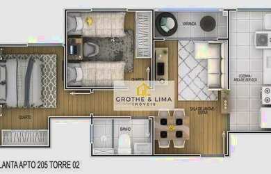 Imagem 5: Campo Di Napoli. Piscina, Churrasqueira, 44m² de Áreae1 Vaga na garagem