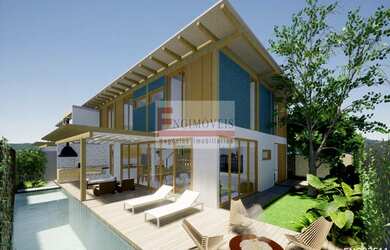 Imagem: A casa em condomínio possui 4 Dormitórios, 5 Banheiros, 168m²