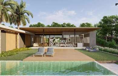 Imagem: A casa em condomínio possui 5 Dormitórios, 5 Banheiros, 5