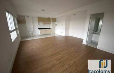 Imagem: O apartamento possui 1 Dormitório, 2 Banheiros, 1 Vaga na garagem