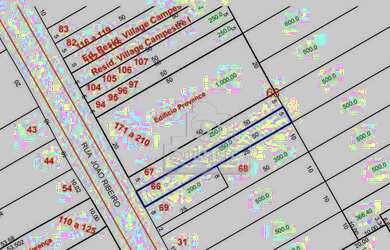 Imagem: O terreno possui 250m² de Área e está localizado em Campestre