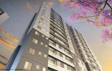 Imagem: O apartamento possui 2 Dormitórios, 1 Banheiro, 1 Vaga na garagem