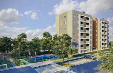 Imagem: O apartamento possui 3 Dormitórios, 1 Banheiro, 1 Vaga na garagem