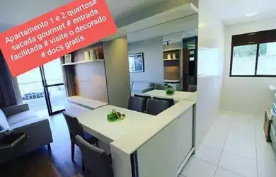 Imagem: O apartamento possui 2 Dormitórios, 1 Banheiro, 1 Vaga na garagem