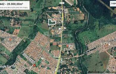 Imagem: O terreno possui 25000m² de Área e está localizado em Loteamento