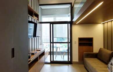 Imagem: O studio possui 1 Dormitório, 1 Banheiro e 25m² de Área e