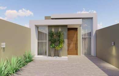 Imagem: A casa possui 3 Dormitórios, 2 Banheiros, 3 Vagas na garagem