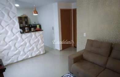 Imagem: O apartamento possui 2 Dormitórios, 1 Banheiro, 1 Vaga na garagem