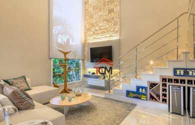 Imagem: A casa em condomínio possui 3 Dormitórios, 4 Banheiros, 2