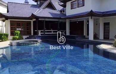 Imagem: A casa em condomínio possui 4 Dormitórios, 5 Banheiros, 5