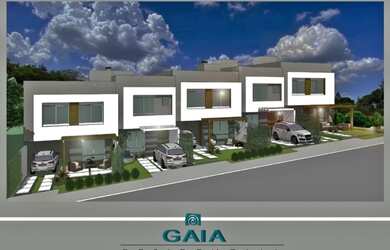 Imagem: A casa em condomínio possui 3 Dormitórios, 1 Banheiro, 2 Vagas